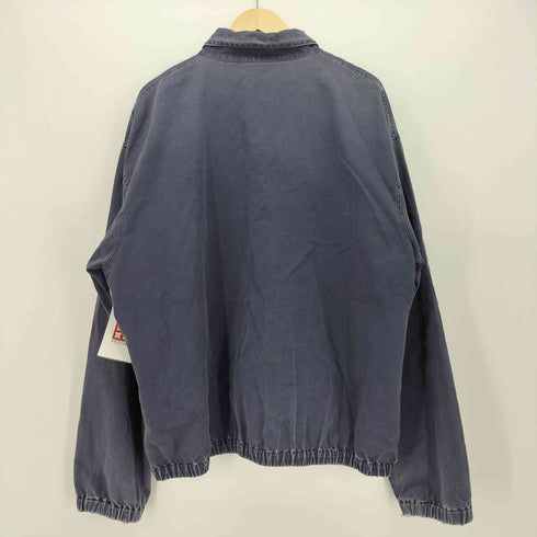 ポロバイラルフローレン Polo by RALPH LAUREN 90s ポニー刺繍 カナダ製 三角タグ チンスト ボックスフィット スウィングトップ 茄子紺 メンズ import:L